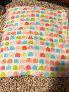 FREE WITH ANY PURCHASE! Plush Multicolor Dot Pattern Throw Blanket from Target